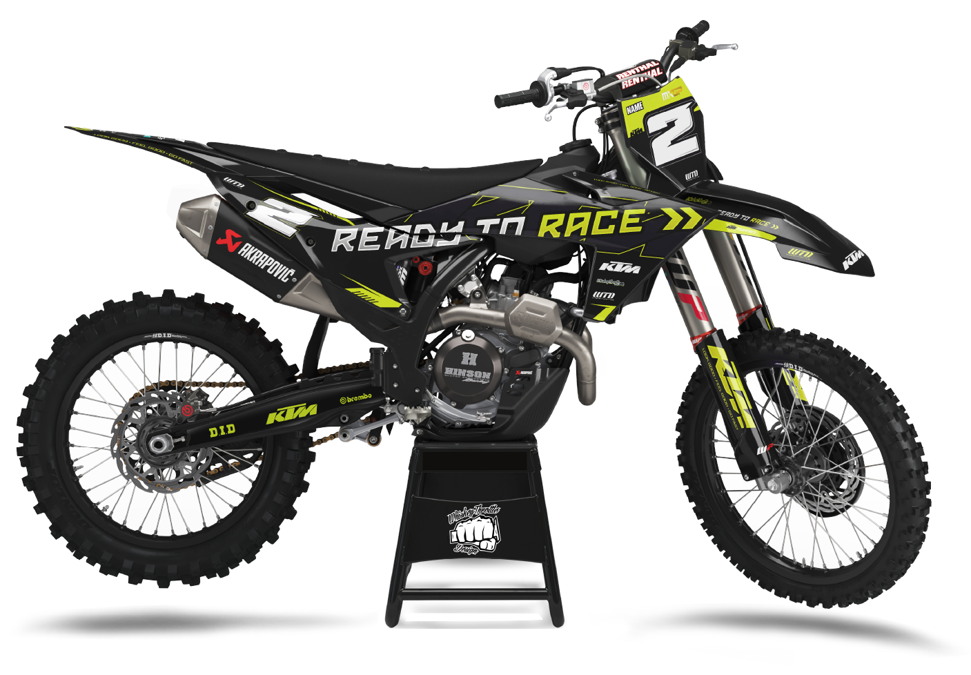 KTM R2R FLOU YELLOW - DEKALKIT