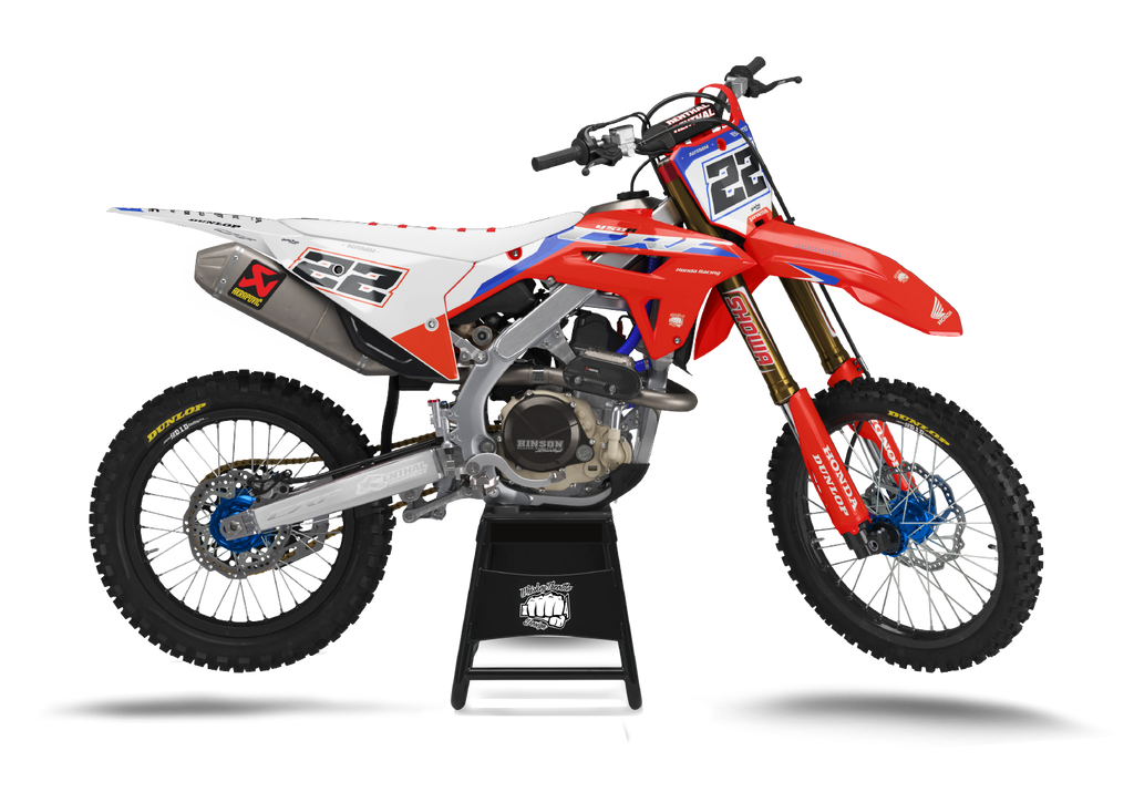 HONDA FACTORY RED/WHITE - DEKALKIT