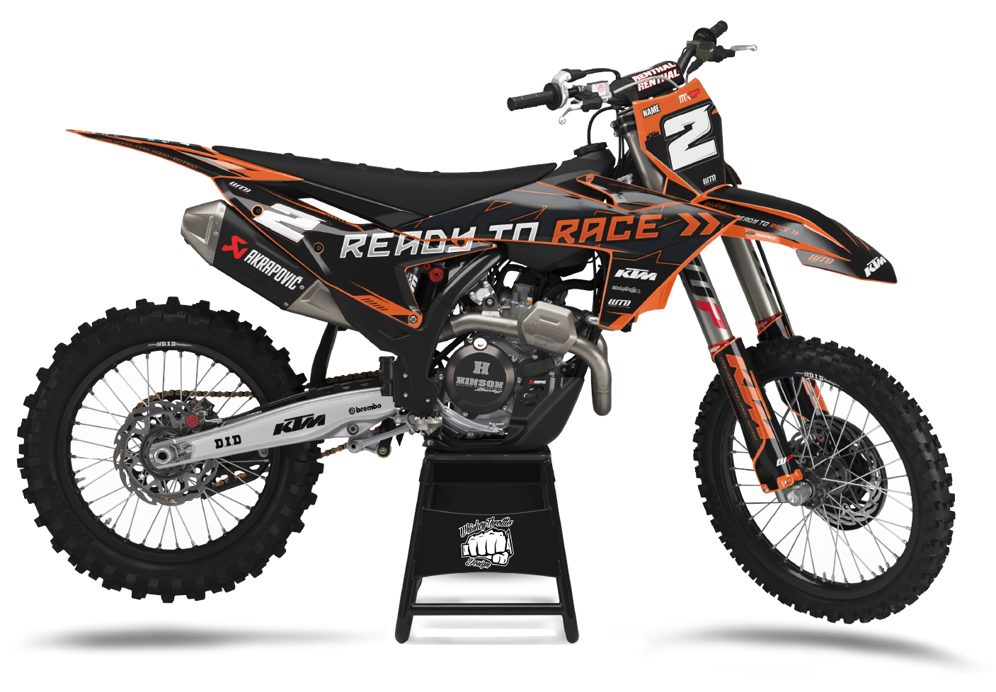 KTM R2R ORANGE - DEKALKIT