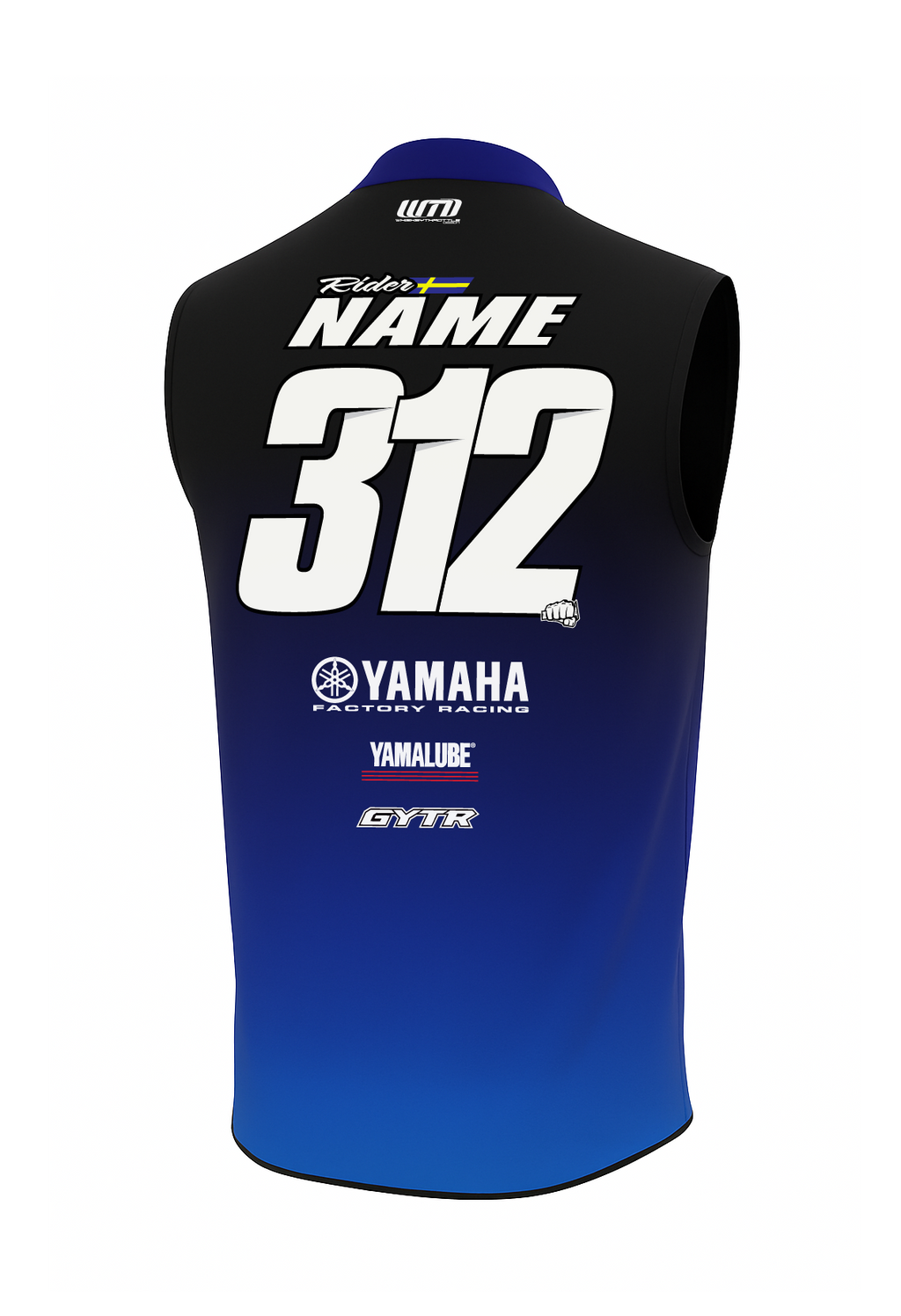 WTD Custom mx-vest back side