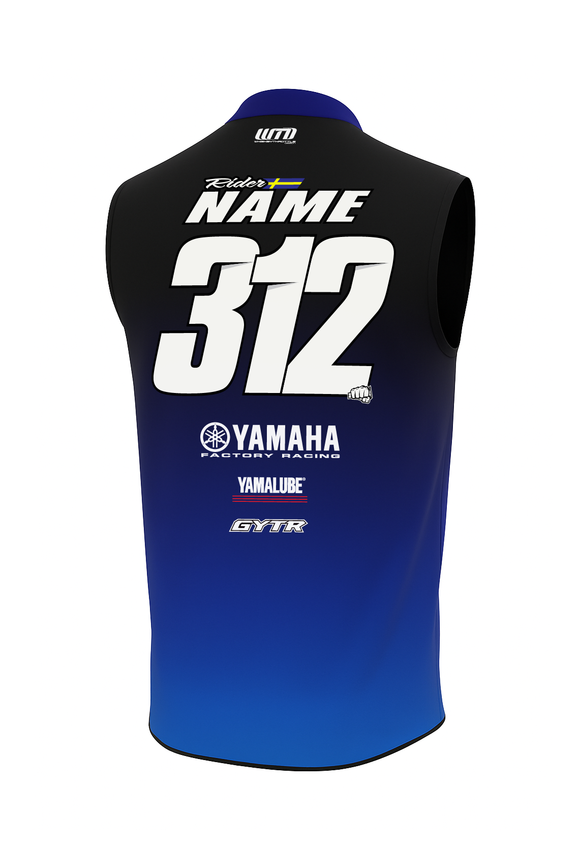 WTD Custom mx-vest back side